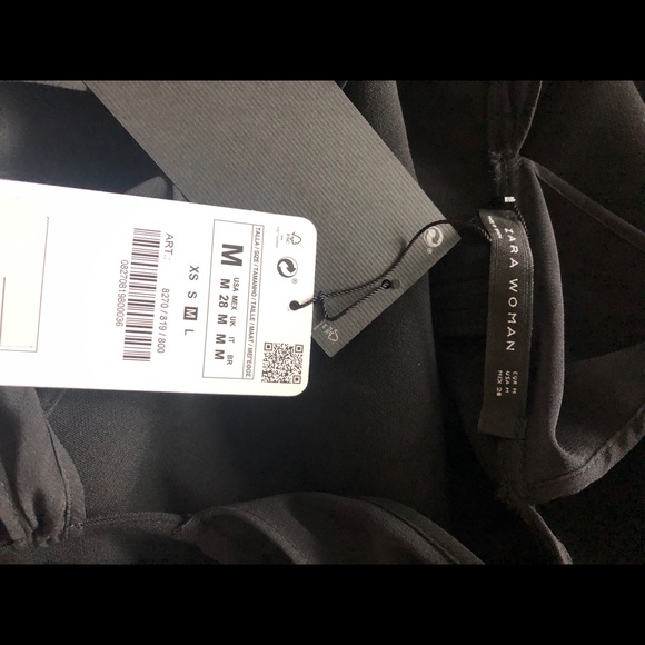 Zara black midi dress size medium - Picture 3 of 3